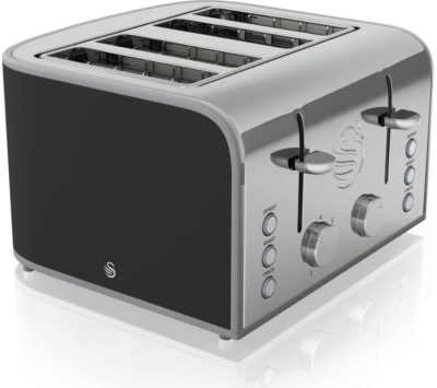 SWAN  Retro ST17010BN 4-Slice Toaster - Black